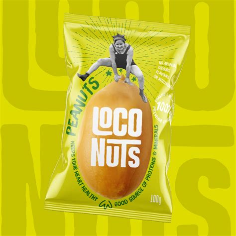 Branding and Packaging Design Concept for LocoNuts - A Little Nuttier Nuts - World Brand Design ...