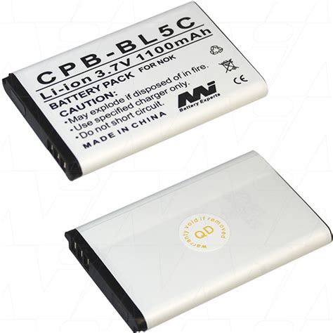 CPB BL5C BP1 MI Battery Experts 3 7V 1100mAh LiIon Mobile Phone Battery