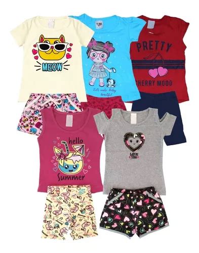 Kit Lote Conjuntos Feminino Infantil Roupa Menina Atacado