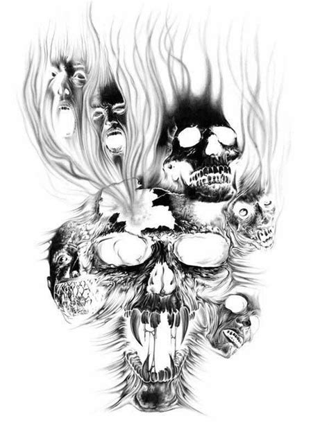 Resultado De Imagen De Skull Drawings Evil Skull Tattoo Evil Tattoos