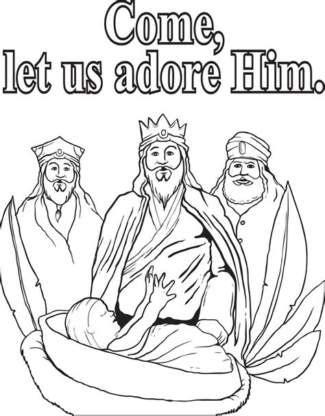 Free Printable Three Wise Men Coloring Page For Kids 1 Supplyme