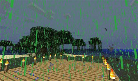 Toxic rain texture pack: acid turns creepers purple! Minecraft Texture Pack