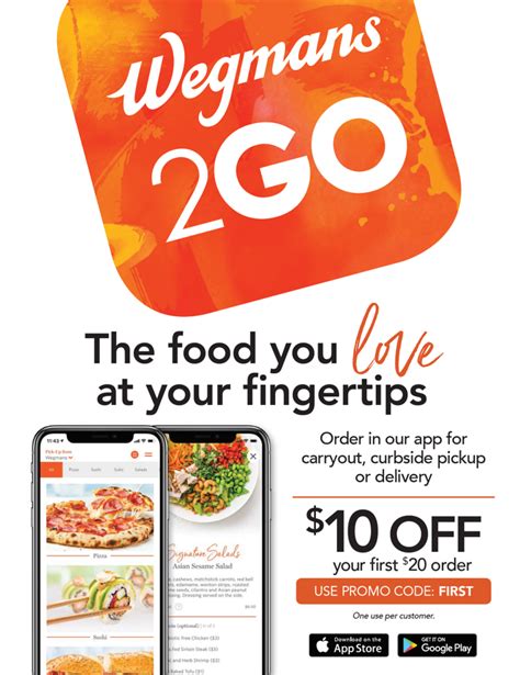 Wegmans Meals 2go Delivery Menu