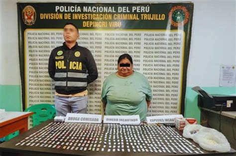 Capturan a mujer de 62 años que lideraba venta de droga al menudeo en Virú