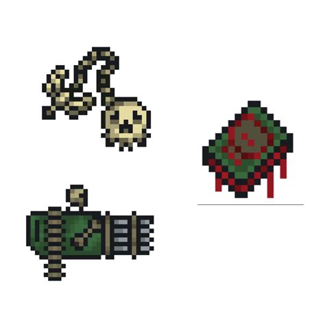 Some Dungeon Themed Weapons I Made Rterraria