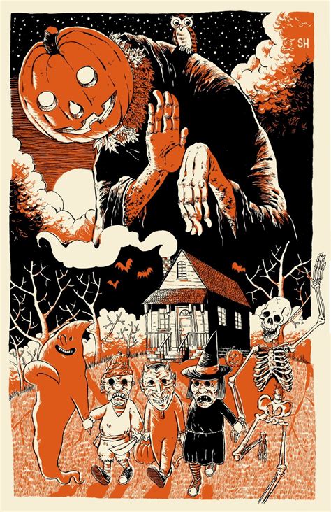 Vintage Halloween Poster