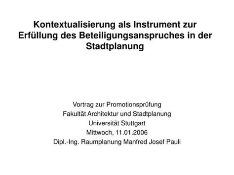 PPT Kontextualisierung als Instrument zur Erfüllung des