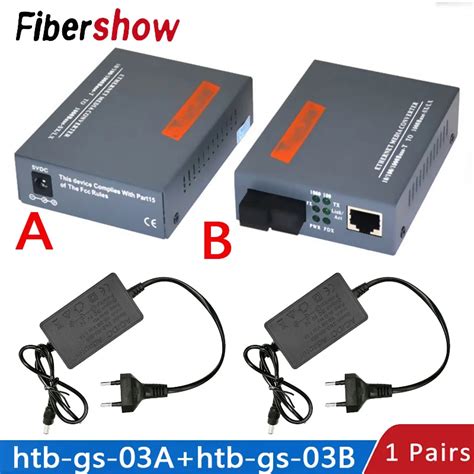 Convertisseur Optique De M Dias De Fibre De Gigabit Htb Gs Mbps