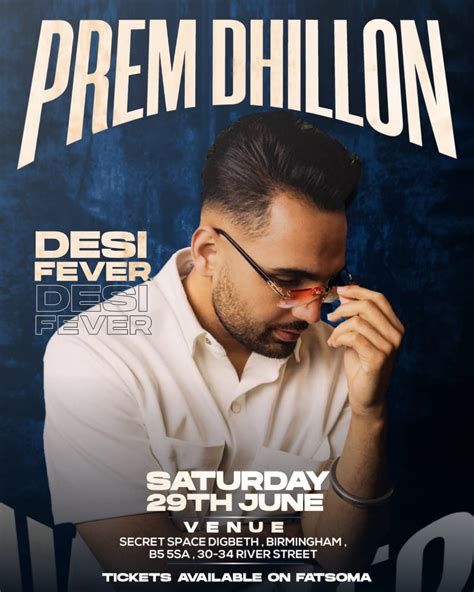 BIRMINGHAM - PREM DHILLON - ‘THE LIMITLESS TOUR’ at Secret Space ...