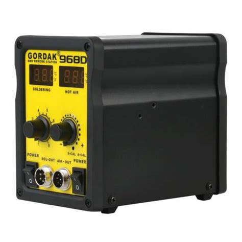 GORDAK Hot Air Soldering Iron Rework Station 968D Makers Electronics
