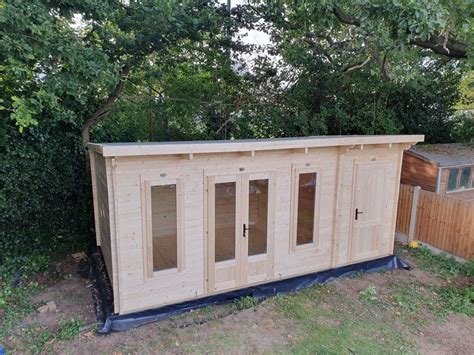 Dunster House Log Cabin Installation Chelmsford Essex