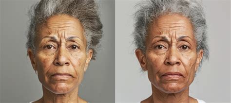 Before And After Botox Treatments Highlighting Forehead Wrinkle