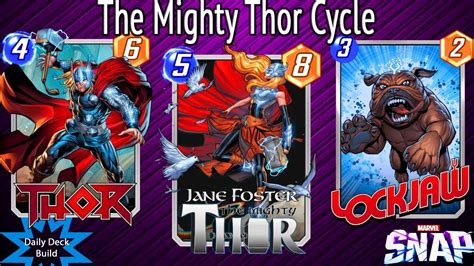 The Mighty Thor Is Here Jane Foster Cycle Deck Marvel Snap