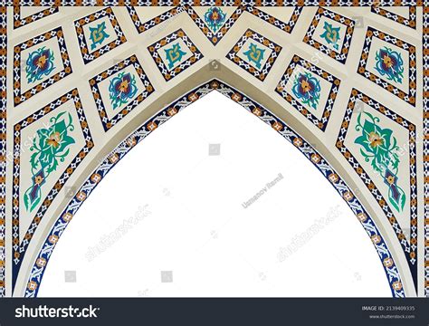 Archislamic Architectural Patterns Colored Arabic Background Stock Illustration 2139409335 ...