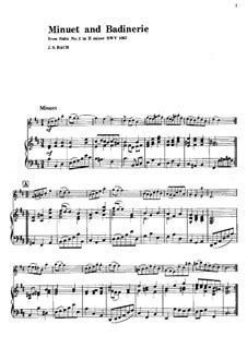 Orchestral Suite No 2 In B Minor BWV 1067 By J S Bach On MusicaNeo