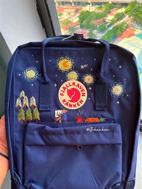 Van Gogh Sternennacht Gestickter Kanken Fjallraven Kanken Stickerei