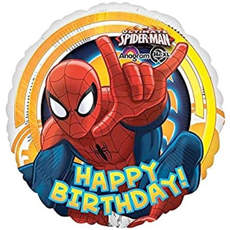 Foil Spiderman Buon Compleanno