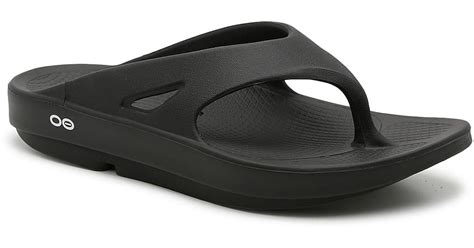 OOFOS Ooriginal Flip Flop in Black for Men | Lyst