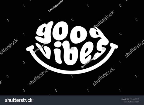Urban Streetwear Good Vibes Design Template Stock Vector (Royalty Free ...