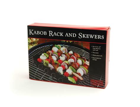 Non Stick Kabob Rack Med Sex Skewers Elgiganten