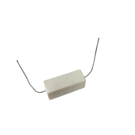 E W Axial Lead Ceramic Encased White Wire Wound Resistors