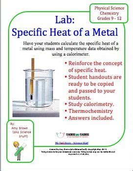 Chemistry Lab Specific Heat Of A Metal Chemistry Labs Teaching