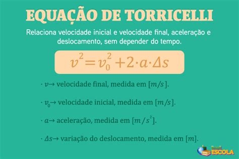 Para Que Serve A Equação De Torricelli