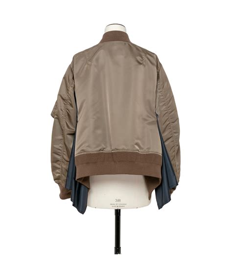 Sacai Zippered Jacket In Nude ModeSens