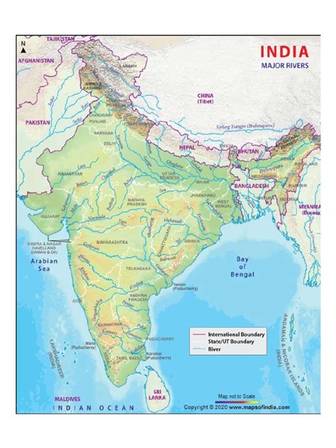 River Map of India | PDF