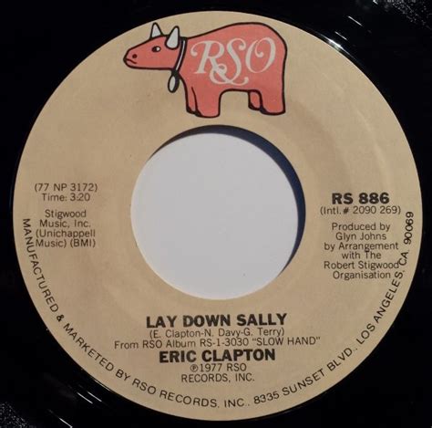 Eric Clapton - Lay Down Sally (1977, Vinyl) | Discogs