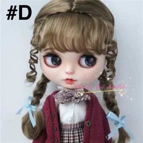 Blythe Doll Wig Fishtail Double French Braid Imitation Mohair Etsy