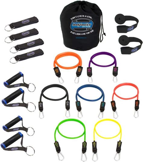 Bodylastics 19 Pcs Resistance Bands Set STRONG MAN With 7 Stackable