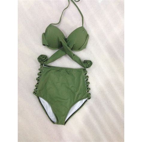Bikini Mảnh chéo rêu Ảnh chụp thật BigBuy bigbuy vn