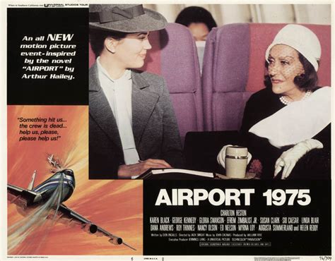 Airport 1975 Movie Cast - Lobby Card Unsigned (usa) 1974 | Autographs ...