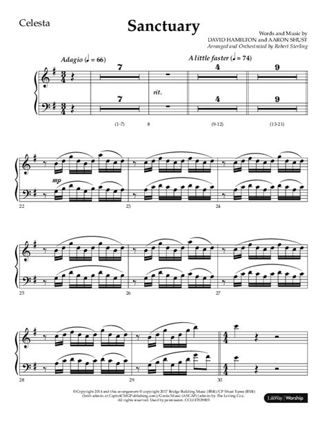 Sanctuary Choral Anthem Satb Percussion Sheet Music Pdf Arr Robert