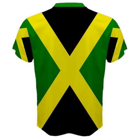 New Jamaica Jamaican Flag Sublimated Mens Sport Full Print Mesh T