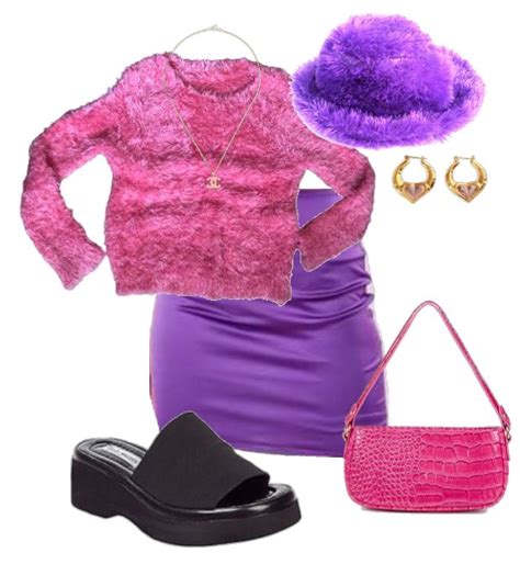 Pink And Purple Outfit Shoplook Purple Outfits Outfits Trendy Fashion