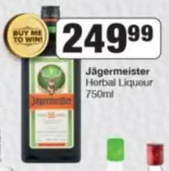 J Germeister Herbal Liqueur Ml Offer At Spar Tops