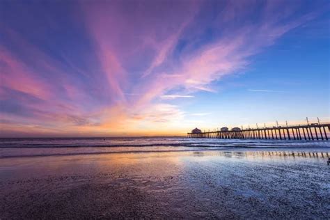 Huntington Beach Pier At Sunset Stock Photo By Kelpfish 178719122