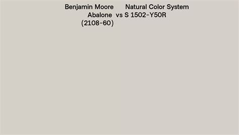 Benjamin Moore Abalone 2108 60 Vs Natural Color System S 1502 Y50r