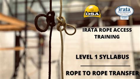 Irata Level 1 Training Passing Mid Rope Knots Youtube