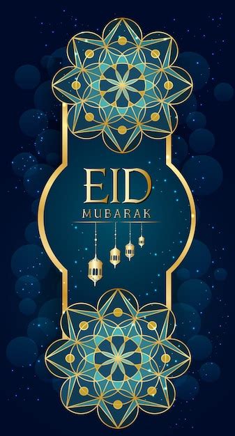 Eid mubarak banner hermosa tarjeta de felicitación de ramadán kareem