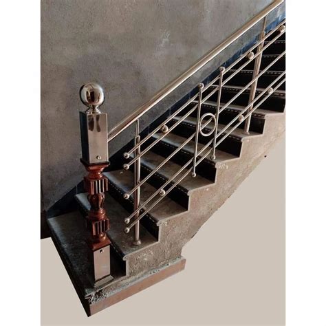 Silver Stairs Stainless Steel Staircase Railing For Home At Rs Kg