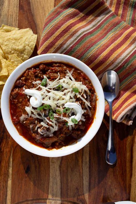 Smoked Brisket Chili A Great Slow Cooker Recipe