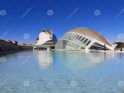 landmarks  valencia spain editorial photography image