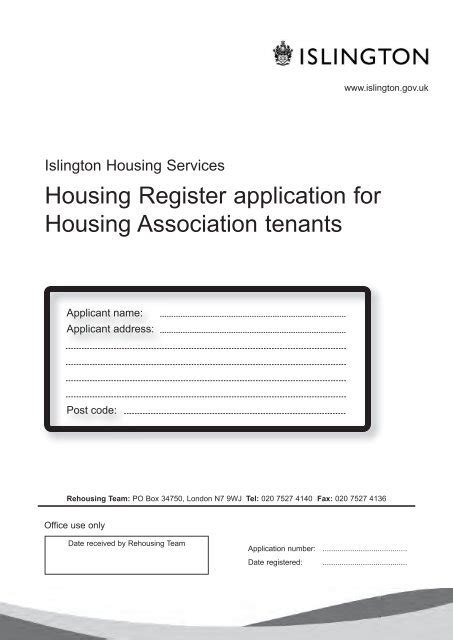 Islington Planning Application Forms Planforms Net