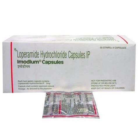 Imodium Loperamide Capsule Non Prescription Treatment Diarrhea At Rs