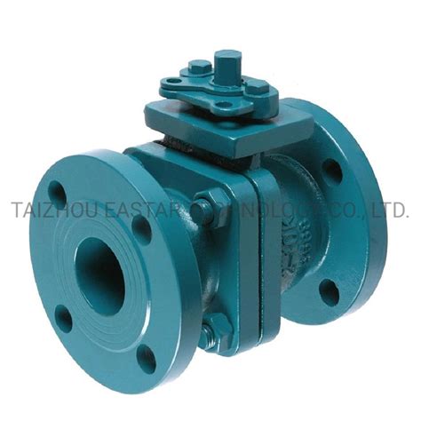 Din Flanged Cast Iron Pn Pc Ball Valve Cast Ductile Iron Flange