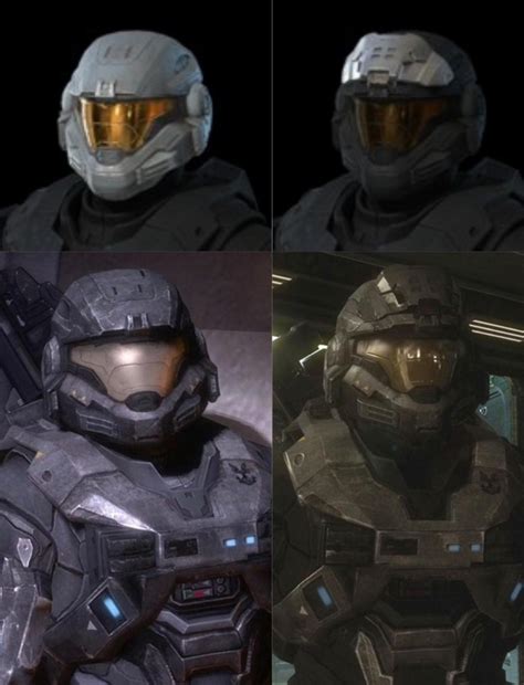 Canonically, does Noble Six have the UA attachment on his helmet? : r/halo