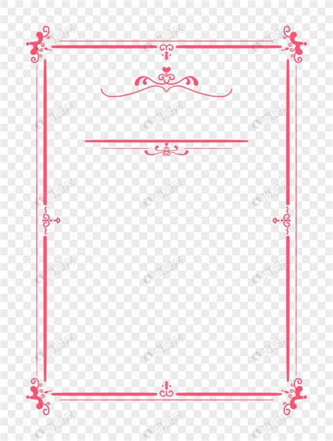 邀请函花边元素素材下载 正版素材401575657 摄图网
